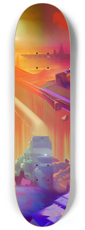 Psychedelic Landscapes - Custom Skateboard