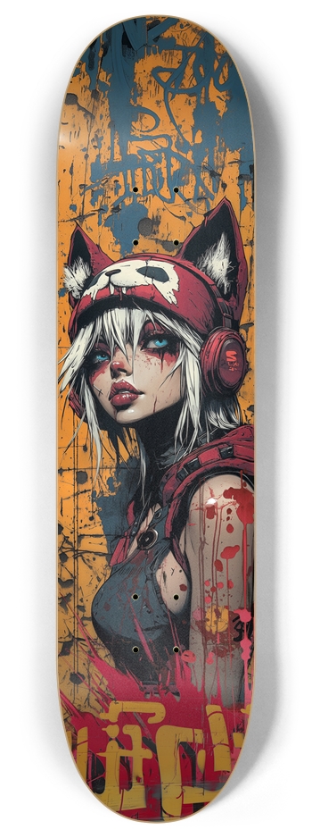 Street Wolf art Skateboard