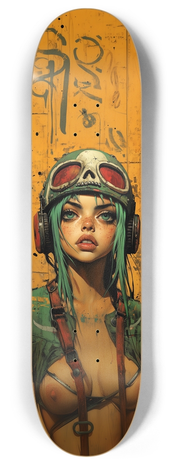 Warior tits wall art Skateboard