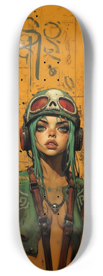 Warior skull  Skateboard
