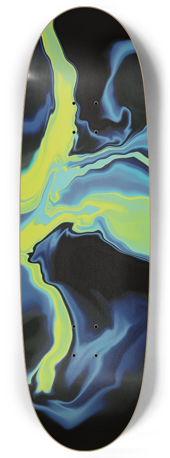 Yellow oil Skateboard