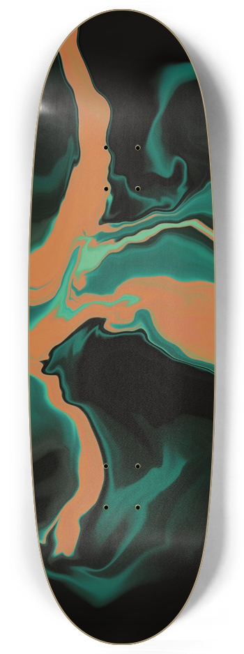 Orange oil Skateboard