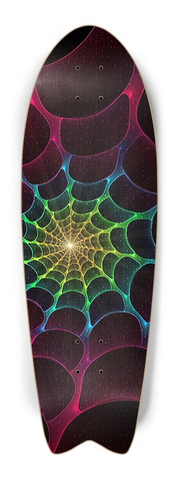 Custom Skateboard Spider Web