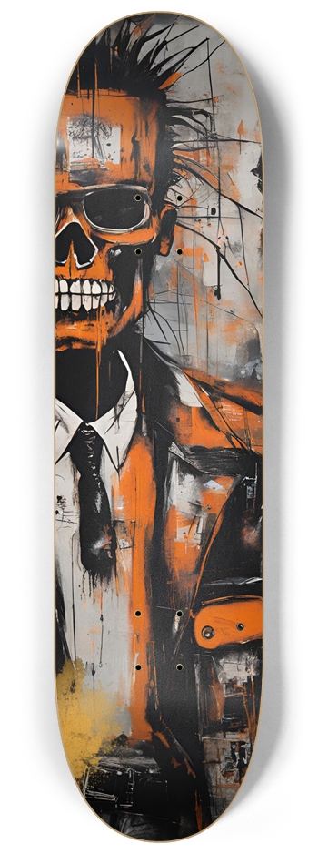 Basquiat inspired Terminator Skateboard Wall Art