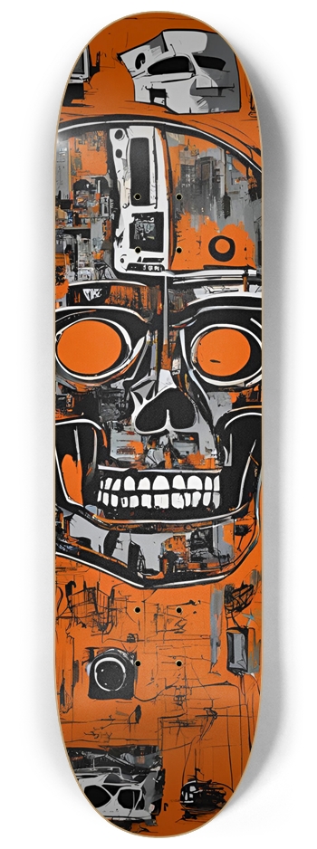 Basquait inspired TERMINATOR Skateboard Wall Art