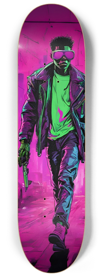 Basquiat Inspired TERMINATOR Skateboard Wall Art
