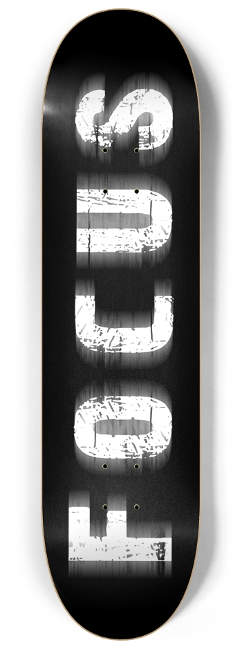 Focus Skatedeck 8.25" x 32"- Black Lettering