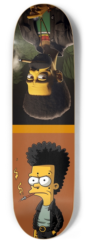 Two Sidez of the same coin Skateboard
