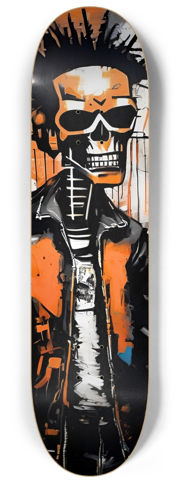 Basquiat Inspired TERMINATOR Skateboard Wall Art