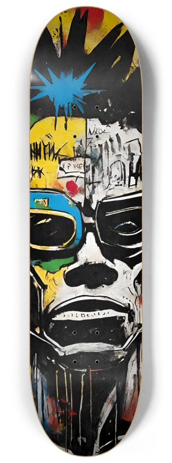 🛹 Terminator Basquiat-Inspired Skateboard Art