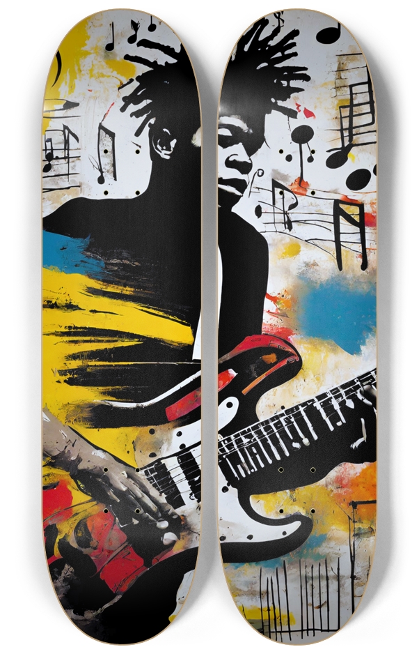  🛹 Basquiat-Inspired Portrait of Jean-Paul Playin
