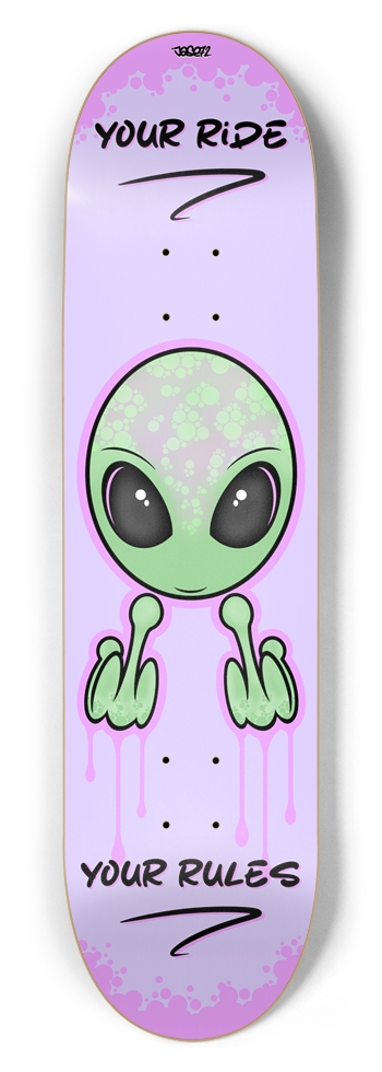 Bad Alien Custom Skateboard