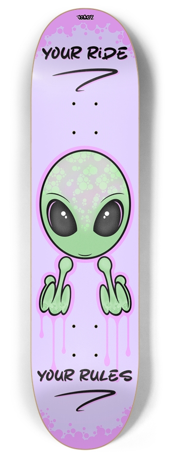 Bad Alien Custom Skateboard