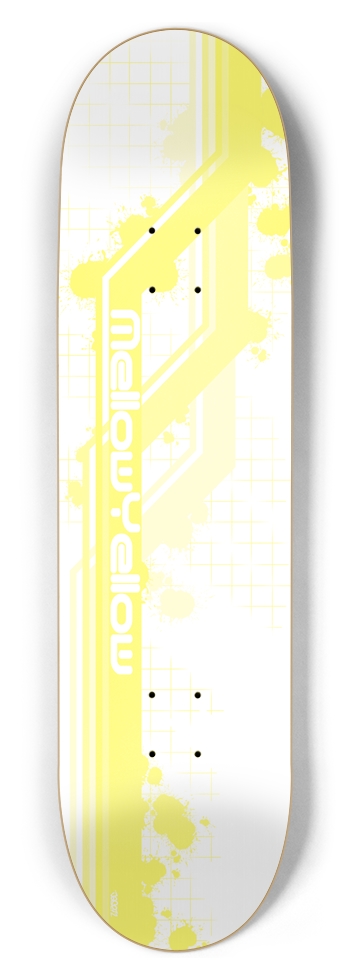 Mellow Yellow Graffiti Abstract Custom Skateboard 