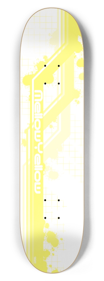 Mellow Yellow Graffiti Abstract Custom Skateboard 