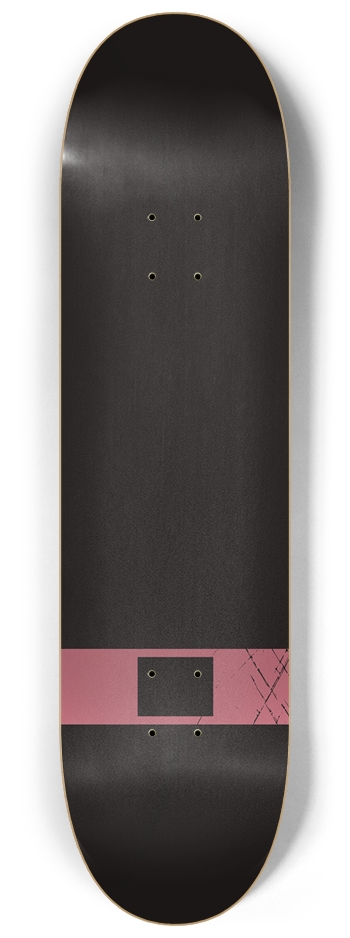 Urban Minimalist Skateboard Wall Art | Bold Black 