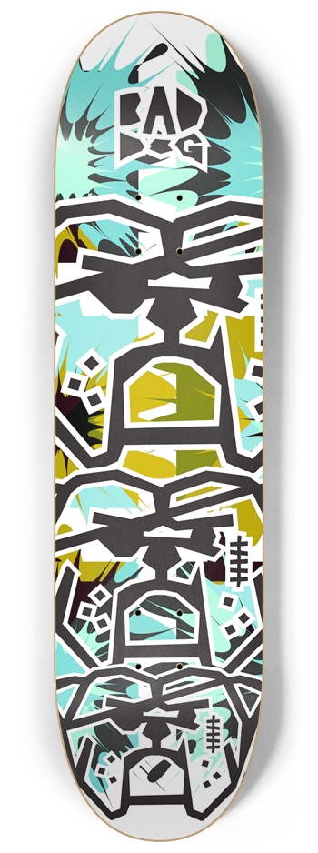 Bad Dog Stacked TNT green lt blue