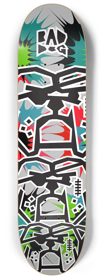 Bad Dog Stacked TNT blue red grey
