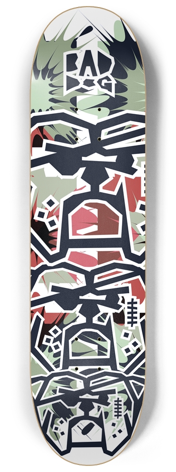 Bad Dog Stacked TNT green maroon