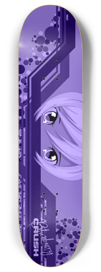 Anime Girl Blueberry Crush Custom Skateboard