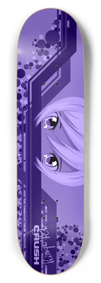 Anime Girl Blueberry Crush Custom Skateboard