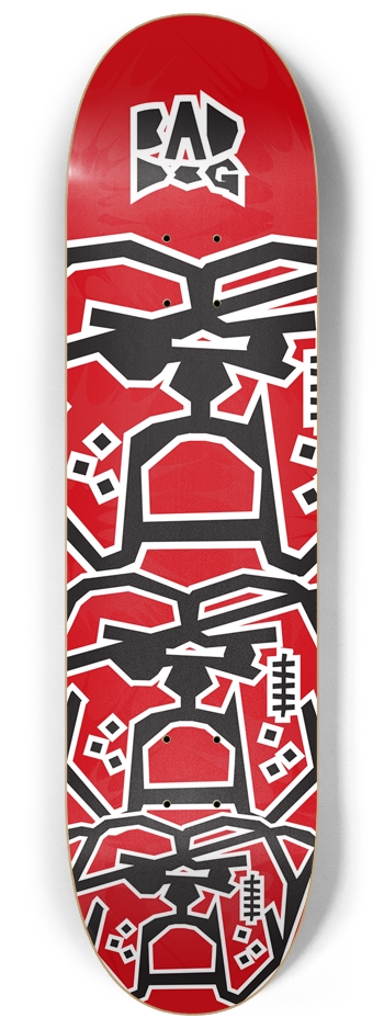 Bad Dog Stacked Red