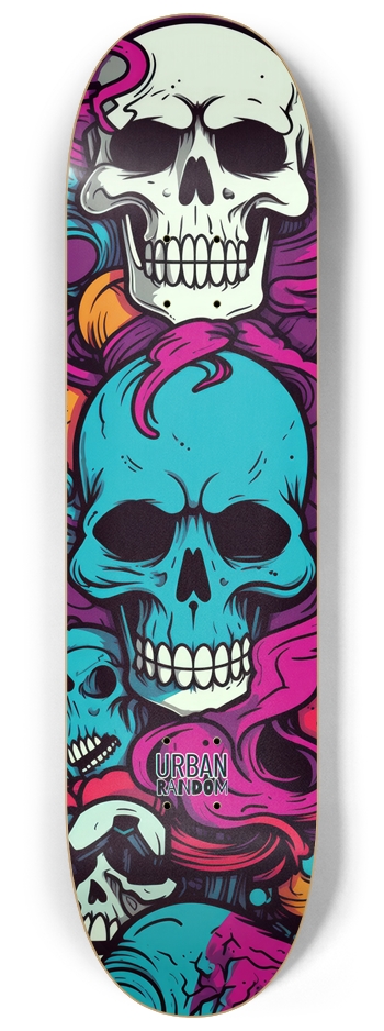 Neon Nightmare Halloween Skull Popsicle 