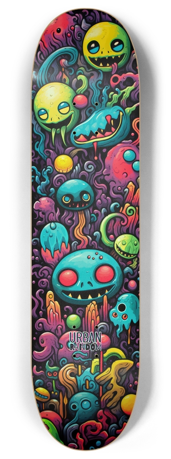 Neon Cosmic Chaos Glow Alien Mural Popsicle
