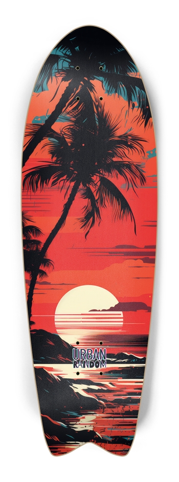 Tropic Layers Litho Palm Fish Tail