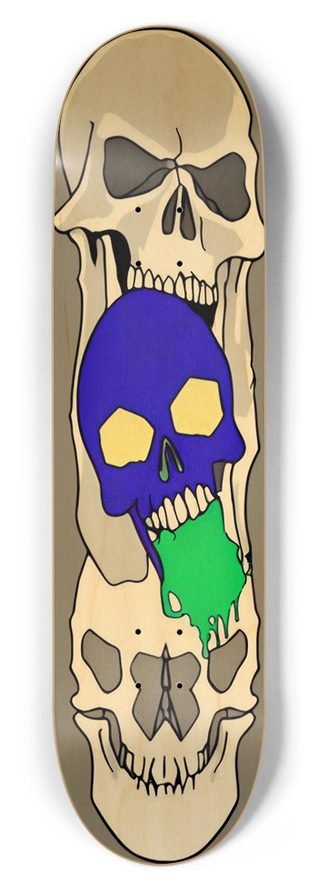 Deadman Skull Graffiti Trick 01 Deck