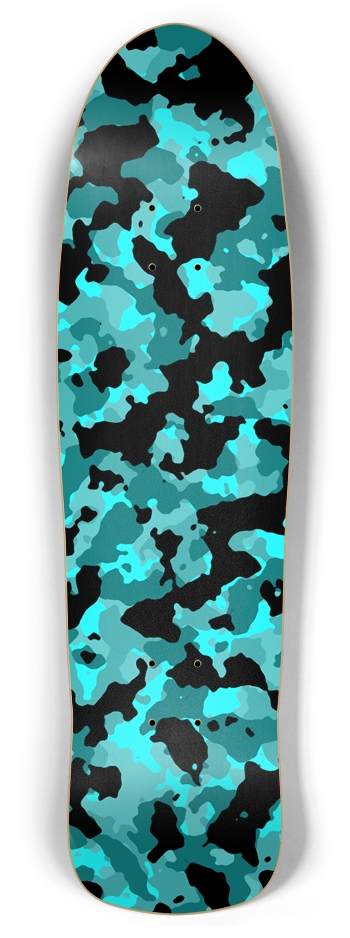 Turq Camo Skateboard