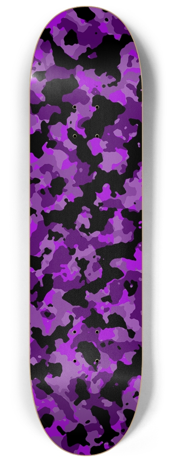 Purple Camo Glow Skateboard