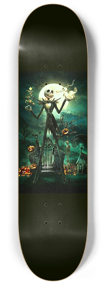 Jack Skeleton Nightmare Glow Skateboard
