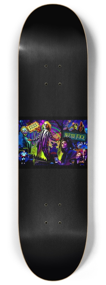 Beetlejuice Art Glow Skateboard