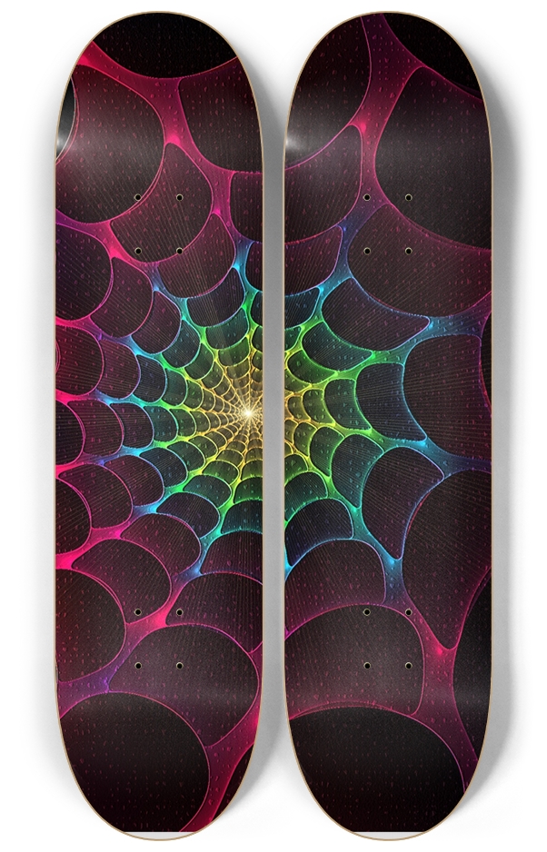 Skateboard Series Color Spiderweb