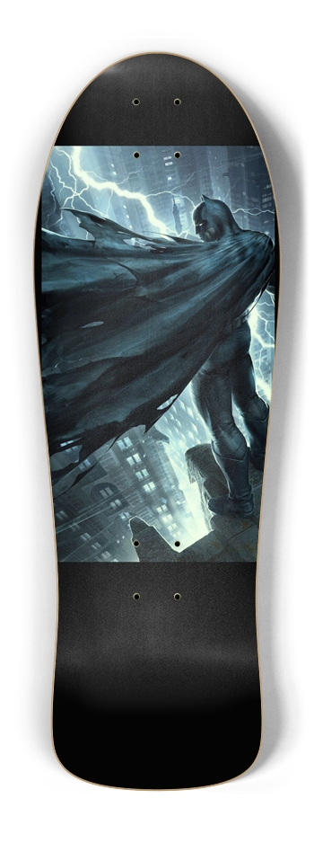 The Dark Night Lightning Glow Retro Skateboard