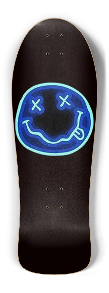 Smilie Glow Retro Skateboard