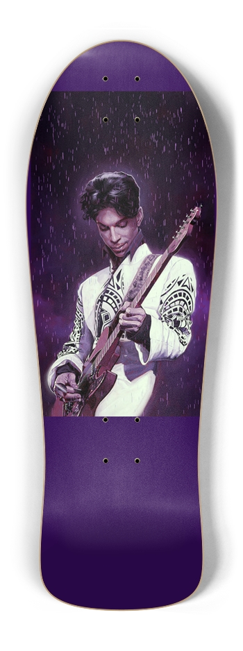 Prince Tribute Glow Retro Skateboard