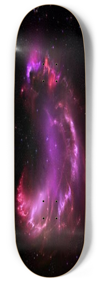 Custom Skateboard Purple Nebula