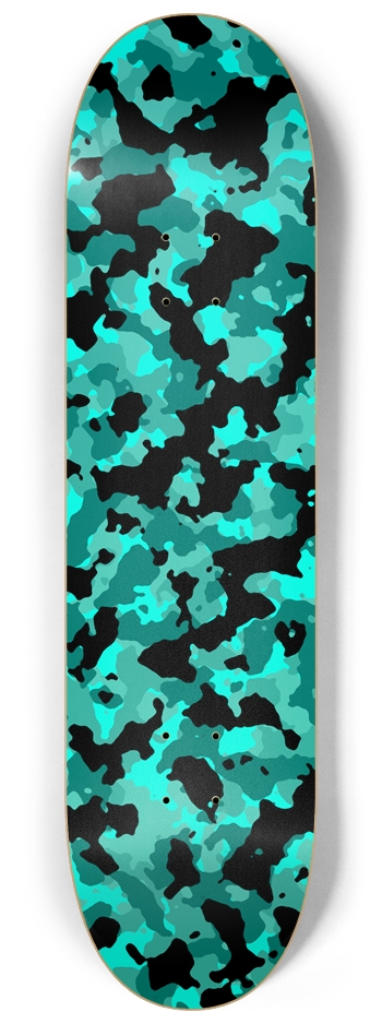 Turq Camo Glow Skateboard