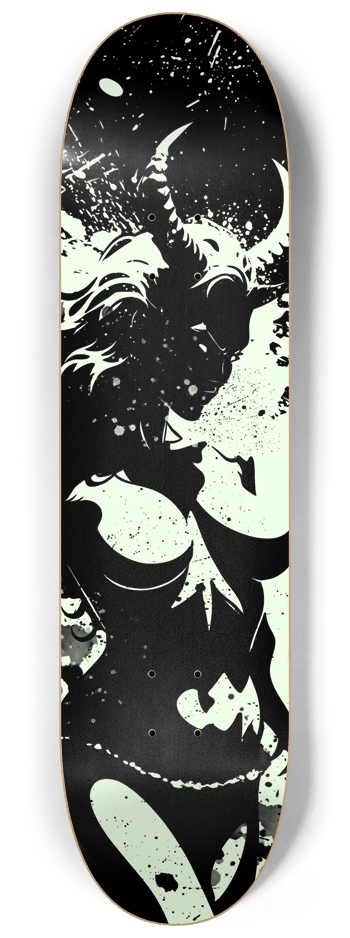 Devilish Glow-In-The-Dark Skateboard