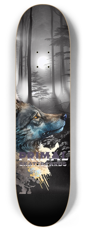 Spirit Wolf Deck 8 Inch Skateboard Deck