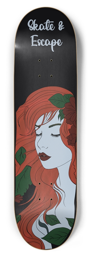 Skate & Escape Red-Haired Maiden Skateboard Deck