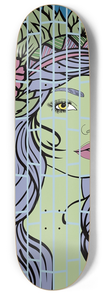 Tropical Beauty Skateboard Deck - Unique Artistic 