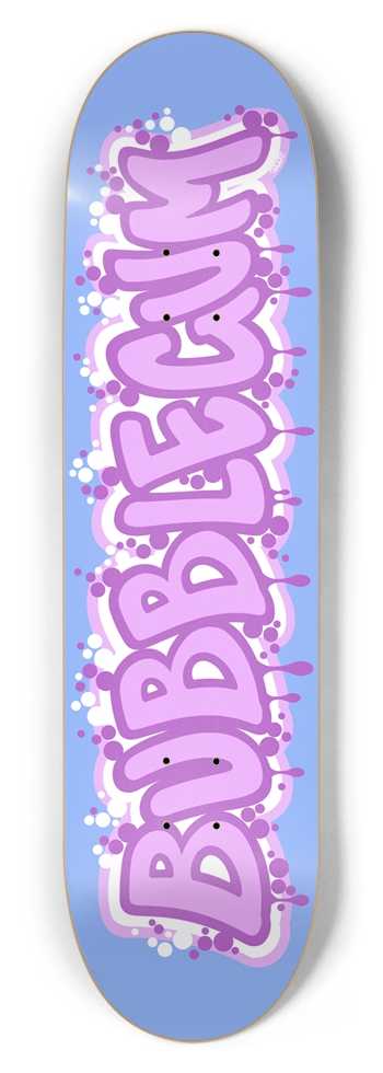 Bubblegum Graffiti Custom Skateboard