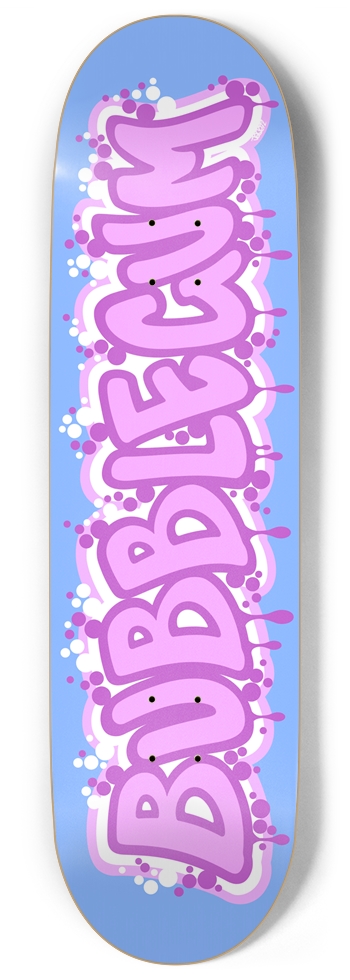 Bubblegum Graffiti Custom Skateboard