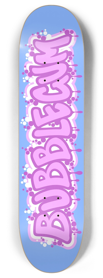 Bubblegum Graffiti Custom Skateboard