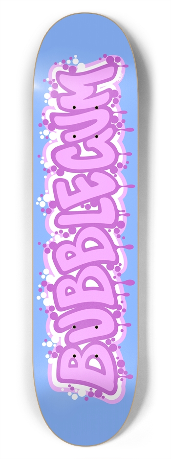 Bubblegum Graffiti Custom Skateboard