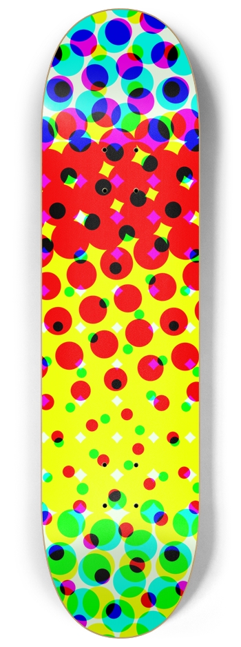 Abstract Color Halftone Dots