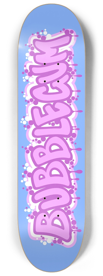 Bubblegum Graffiti Custom Skateboard